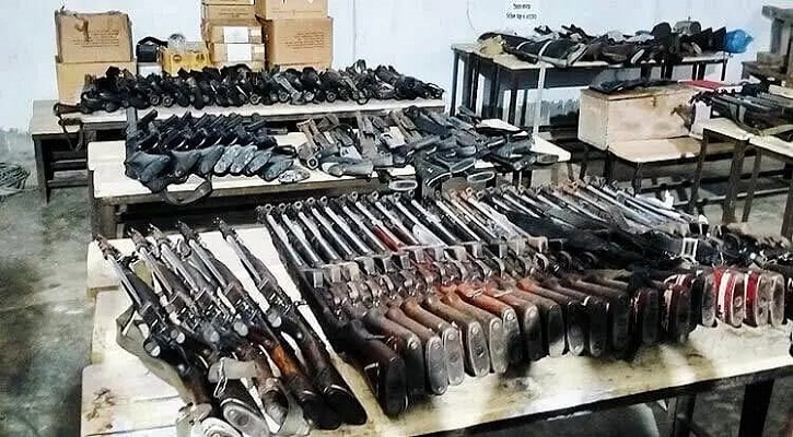 Chinese rifles, SMGs, 2.5 lakh rounds not recovered ahead of polls