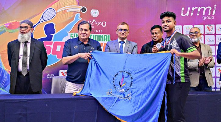 IUB’s Raihan runner-up at Turaag Active National Squash 2025