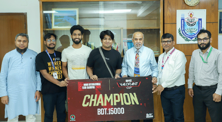 BUBT students became champions in national esports competitions