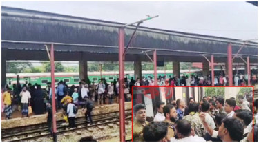 Passengers disperse rail blockers in Sylhet amid protest