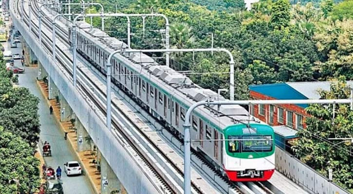 Dhaka metro rail service halted 15 minutes as cable thrown