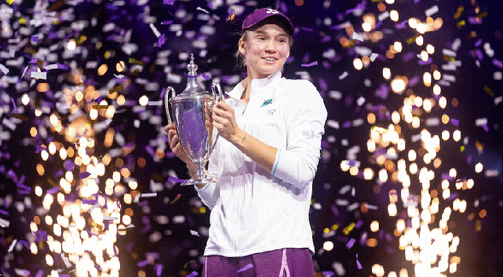Rybakina stuns Sabalenka to win record £4m WTA Finals