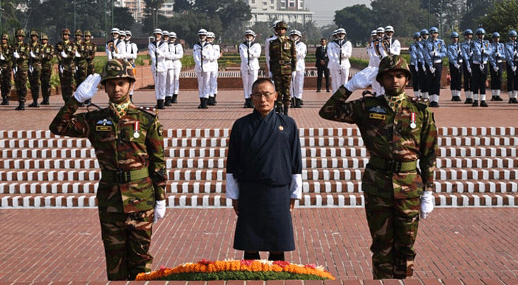 Bhutan PM pays tribute to Liberation War martyrs