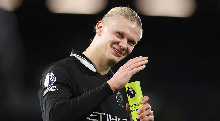 Haaland hits 100 Premier League goals in record time