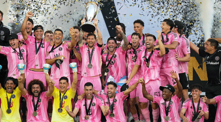 Messi dazzles as Miami beat Vancouver to win MLS title