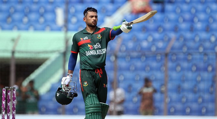 Shanto ton lifts Bangladesh to 265 against New Zealand