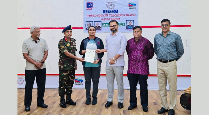 IUB’s Monika becomes Bangladesh’s first female WSF Level-2 squash coach