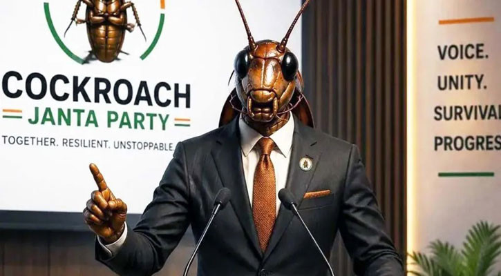 India has a new political superstar - a cockroach