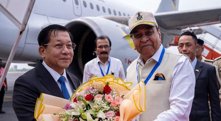 Myanmar president arrives in India to strengthen ties