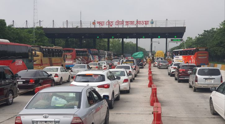 Padma, Jamuna bridges collect Tk 64cr in Eid tolls
