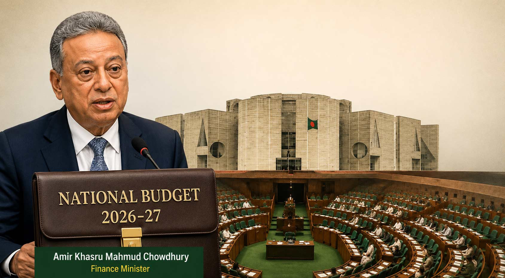 Finance minister to place record Tk 9.38 lakh crore FY27 budget Thursday
