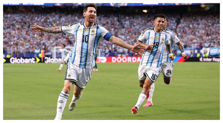 Messi hits hat-trick as Argentina open title defence in style
