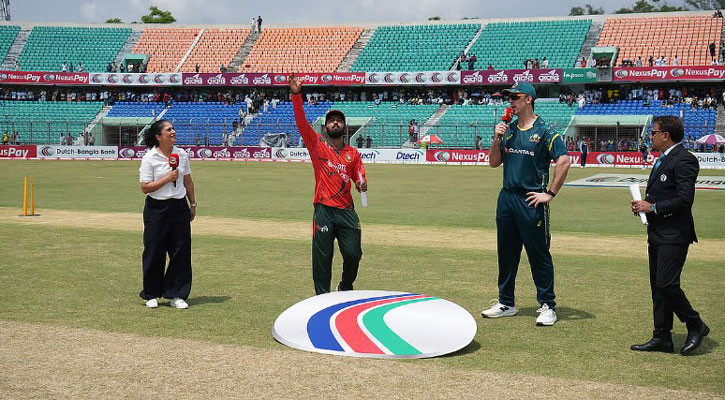Bangladesh opt to bat against Australia in first T20I