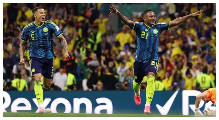Colombia go top of Group K after 3-1 win over Uzbekistan