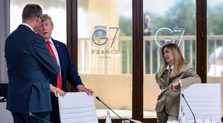 Meloni says Trump 'totally invented' story that she begged him for photo