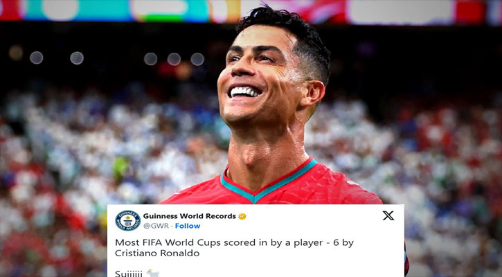 Cristiano Ronaldo makes Guinness history