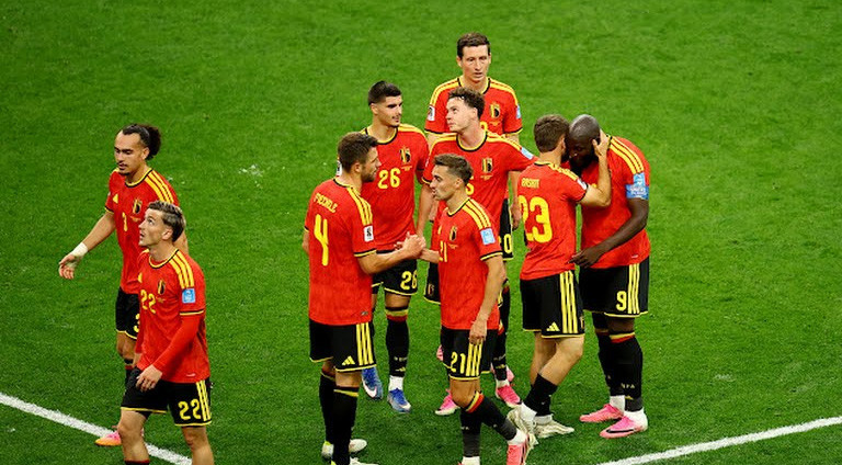 Trossard scores twice as Belgium beats New Zealand 5-1 to advance