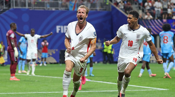 Kane double rescues England in World Cup comeback against DR Congo