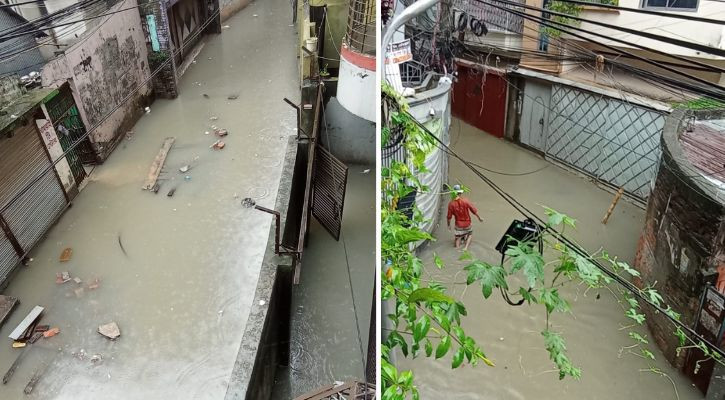 Heavy rain floods parts of Dhaka after 97mm rainfall